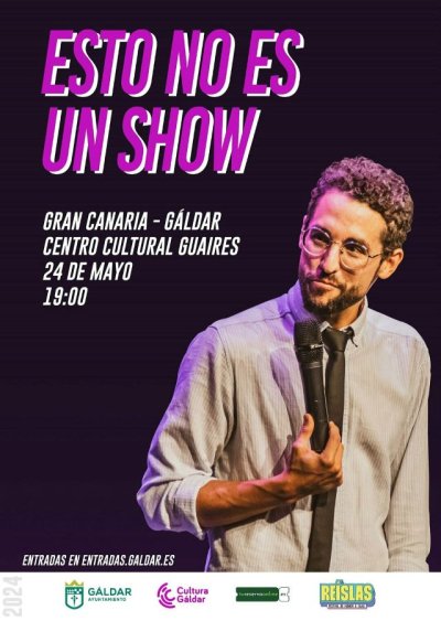 Gáldar: El cómico Galder Varas llega al Guaires con su espectáculo &#039;Esto no es un show&#039;