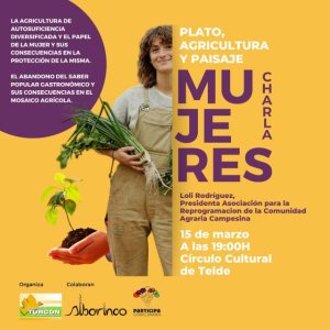 Loli Rodríguez y la charla “Plato, agricultura y paisaje” abre la colaboración entre Turcón y el Circulo Cultural de Telde
