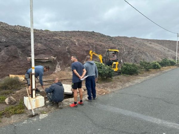 Gáldar: Arrancan las obras para la instalación de la fibra óptica en El Faro y Barranquillo del Vino