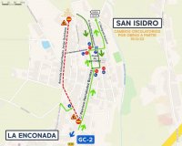G&aacute;ldar: Cambios circulatorios en San Isidro con motivo del avance de las obras de la GC-292