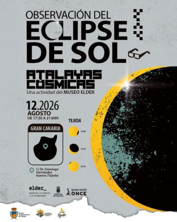Tejeda: El pr&oacute;ximo mi&eacute;rcoles 12 de agosto de 2026 se acoger&aacute; una actividad especial de observaci&oacute;n del eclipse solar