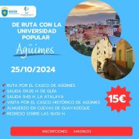 La Universidad Popular de Gu&iacute;a organiza una salida l&uacute;dico-cultural para conocer el casco hist&oacute;rico de Ag&uuml;imes