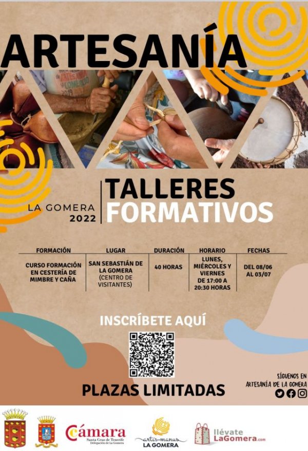 La Gomera: Cabildo y Cámara de Comercio promueven la formación artesanal a través de diversos talleres