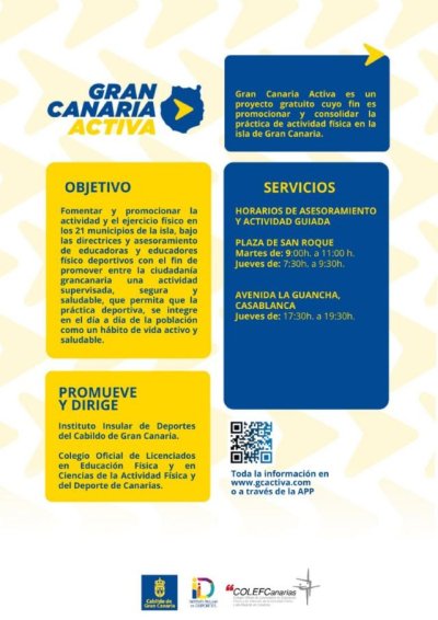 Firgas pone en marcha el proyecto ‘Gran Canaria Activa’ para educar, motivar y asesorar en materia de actividad física y deportiva a la población