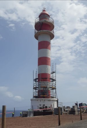 Gáldar: La Autoridad Portuaria de Las Palmas repara el faro de Punta Sardina