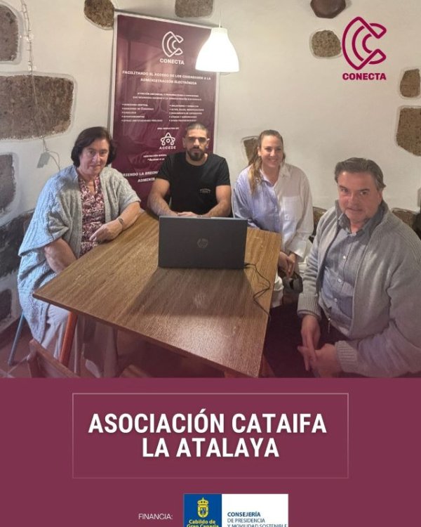 La Asociación &quot;Accede&quot;, acceso a la administración, lleva el programa gratuito &quot;Conecta&quot; a distintas zonas de la isla de Gran Canaria