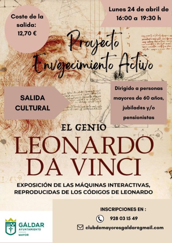 Gáldar: Visita cultural a la exposición de Leonardo da Vinci en el Centro Comercial El Muelle