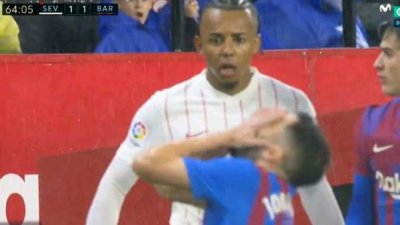 El balonazo de Kound&eacute; a Jordi Alba puede costarle entre 2 y 4 partidos