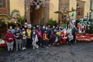 El Centro Ocupacional de Gáldar felicita al Alcalde la Navidad