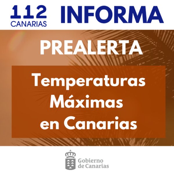 El Gobierno de Canarias amplía la situación de prealerta por temperaturas máximas a todo el archipiélago