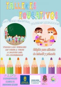 Talleres educativos para infantil y primaria en Valleseco