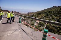 El Cabildo aprueba la emergencia de 18 obras para que Obras P&uacute;blicas puede reparar 21 carreteras afectadas por la borrasca Therese
