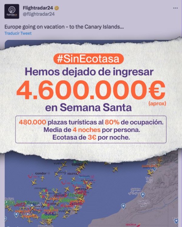 Unidas Sí Podemos afirma que una Ecotasa habría recaudado en Semana Santa “cinco millones de euros”